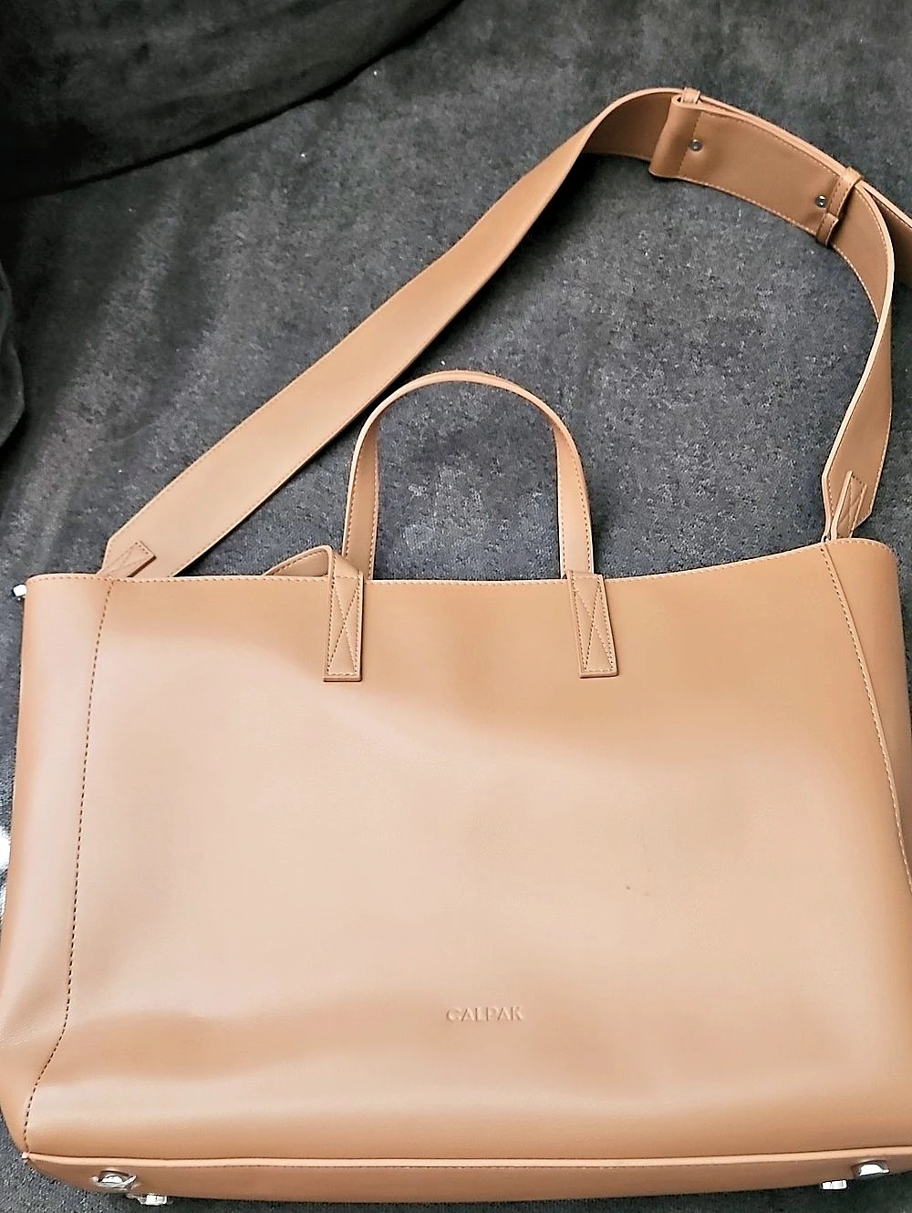 CALPAK Haven 16" Laptop Tote Bag Brown